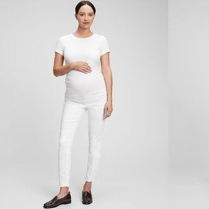 NWOT Gap Maternity | Maternity Inset Panel Skinny Jeans | White | 31 | 12 S